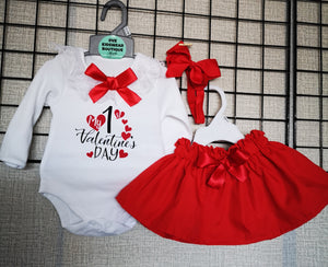 Readymade Valentines 3 piece Outfit 3-6 months