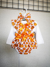 Load image into Gallery viewer, Halloween/Christmas/Valentines Prinny Bloomer 3 piece Outfit Newborn -24 months