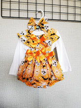 Load image into Gallery viewer, Halloween/Christmas/Valentines Prinny Bloomer 3 piece Outfit Newborn -24 months