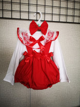 Load image into Gallery viewer, Halloween/Christmas/Valentines Prinny Bloomer 3 piece Outfit Newborn -24 months