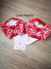 Load image into Gallery viewer, Halloween/Christmas/Valentines Lace Ankle Bow Sock 0m - 13 years
