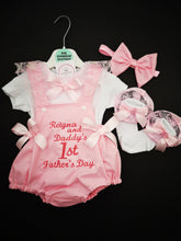 Load image into Gallery viewer, Personalised Handmade Romper Outfit 0m - 24 months CREATE your own text