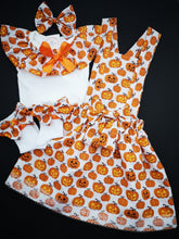 Load image into Gallery viewer, Halloween Prinny Square Dress 4 piece Outfit Newborn -5 years