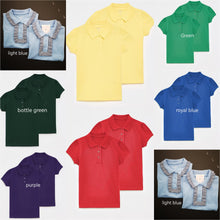 Load image into Gallery viewer, Two Coloured Gingham Polo Shirts 2 years - 13 years ( read description below)