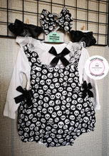 Load image into Gallery viewer, Girls Halloween Romper Outfit 0m-24 months