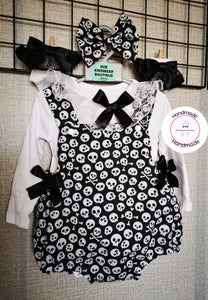 Girls Halloween Romper Outfit 0m-24 months