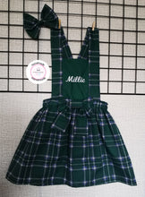Load image into Gallery viewer, Green Tartan Personalised Dress Outfit 8-9 years
