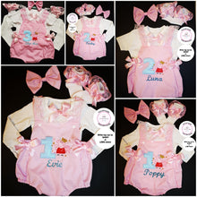 Load image into Gallery viewer, Peppa Birthday Romper Outfit 0m - 24 months