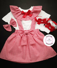 Load image into Gallery viewer, Gingham Two Strap Dress Outfit Newborn - 10 years