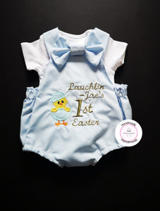 Egg Chick Easter Romper Outfit 0m -24 months