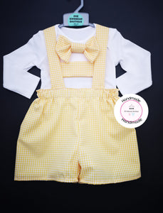 Gingham Dungaree Whole Outfit Newborn - 5 years