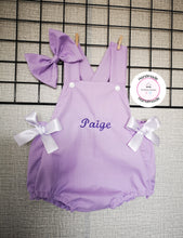 Load image into Gallery viewer, Plain Romper Outfit with Child Name 0m - 24 months