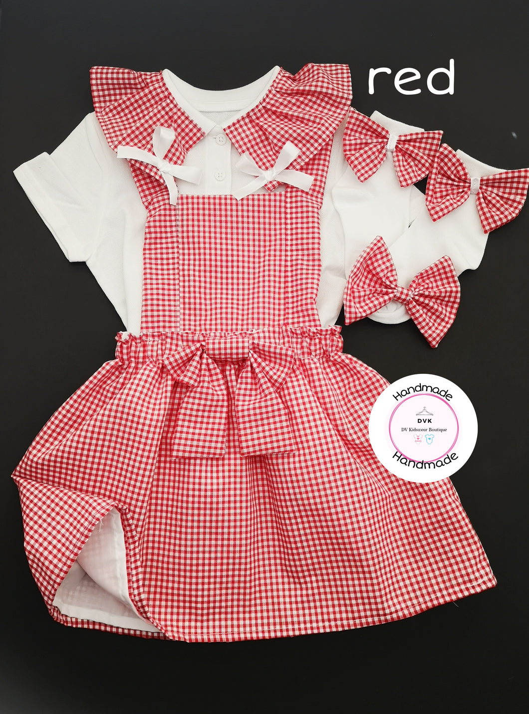 Gingham Pinafore Dress School Uniform Outfit 2 years - 13 years