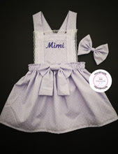 Load image into Gallery viewer, Dotty Pinafore Dress Personalised Outfit 0m -10 years