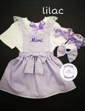 Load image into Gallery viewer, Dotty Pinafore Dress Personalised Outfit 0m -10 years