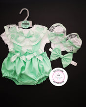 Load image into Gallery viewer, Plain Pinafore Bloomer Outfit Newborn -24 months