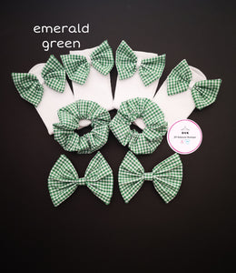 Gingham School Accessories