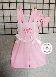 Plain Playsuit Personalised Outfit 0m - 10 years