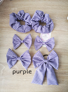 Bundle of Gingham Hairbows