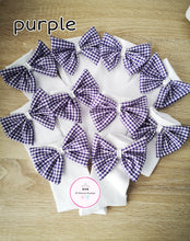 Load image into Gallery viewer, Gingham Bow Sock (5 pairs)