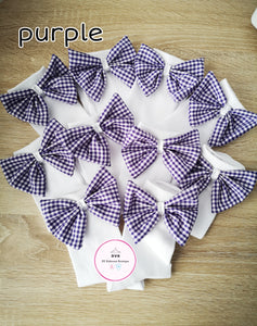 Gingham Bow Sock (5 pairs)