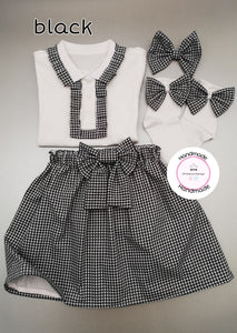 Gingham Skirts Uniform Outfit 2 years - 13 years