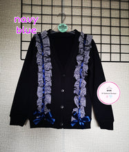 Load image into Gallery viewer, Gingham Jersey Cardigan