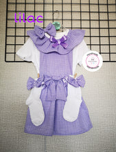 Load image into Gallery viewer, Gingham Pinafore Square Dress Whole Outfit 0m - 10 years