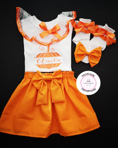 Plain Pumpkin Whole Outfit Newborn -10 years