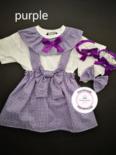 Load image into Gallery viewer, Gingham Two Strap Dress Outfit Newborn - 10 years