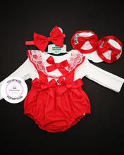 Load image into Gallery viewer, Plain Pinafore Bloomer Outfit Newborn -24 months