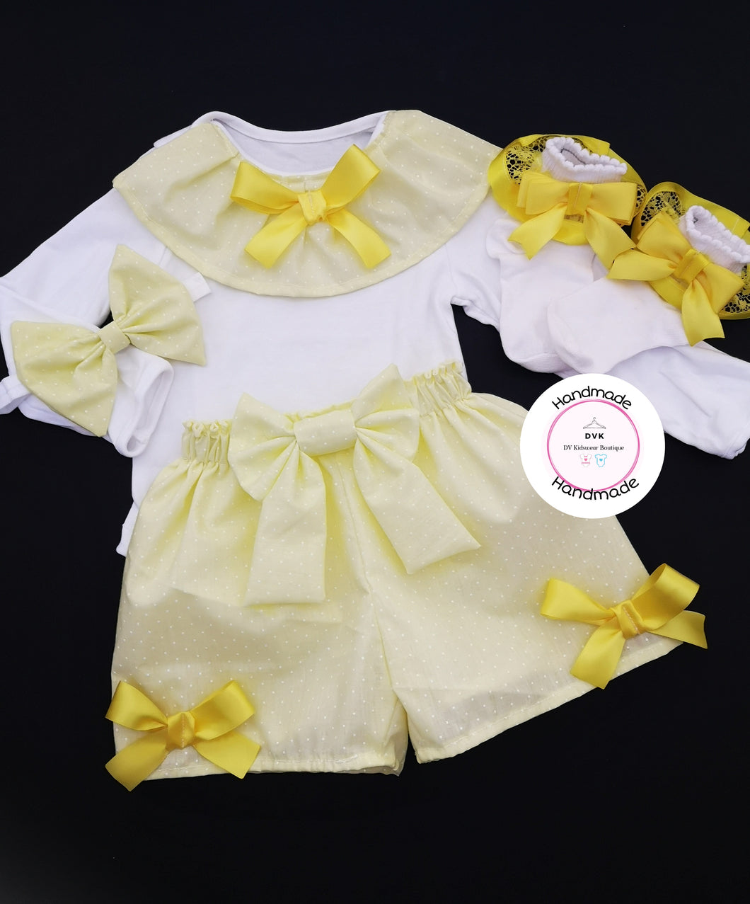 Dotty Short 4 piece Outfit 0m-5 years