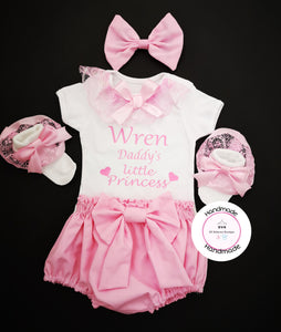 Personalised Bloomer Whole Outfit 0m-2 years ( create your own text )