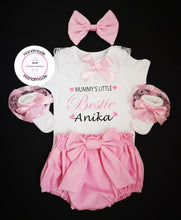 Load image into Gallery viewer, Personalised Bloomer Whole Outfit 0m-2 years ( create your own text )