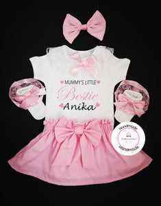 Personalised Skirt Whole Outfit 0M  -5 years ( Create your Own Text )