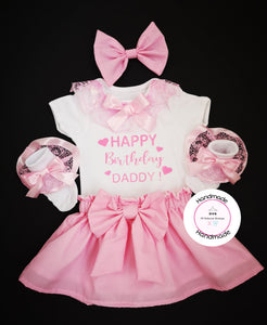 Personalised Skirt Whole Outfit 0M  -5 years ( Create your Own Text )