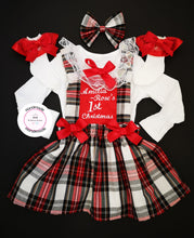 Load image into Gallery viewer, First Christmas Tartan Outfit 0M - 24 months