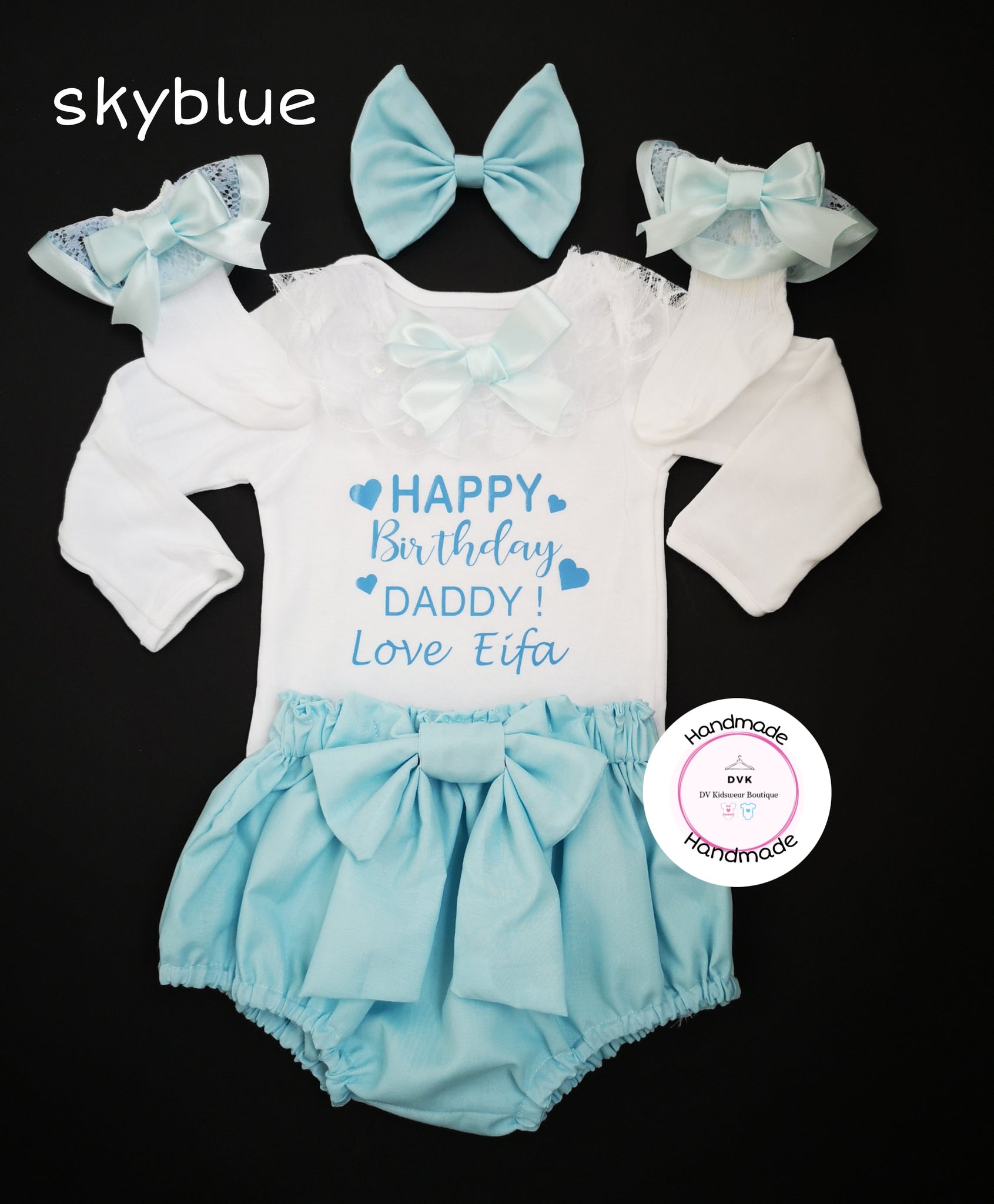 Happy birthday daddy hot sale baby girl outfit