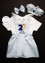 Load image into Gallery viewer, Elsa Inspired Playsuit Birthday Outfit 9m - 5 years