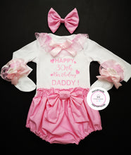 Load image into Gallery viewer, Personalised Bloomer Whole Outfit 0m-2 years ( create your own text )