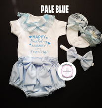 Load image into Gallery viewer, Personalised Bloomer Whole Outfit 0m-2 years ( create your own text )