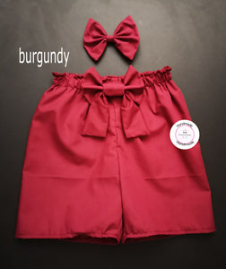 Plain Short and Hairbow 0m - 10 years