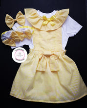 Load image into Gallery viewer, Gingham Pinafore Square Dress Whole Outfit 0m - 10 years