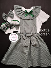 Load image into Gallery viewer, Gingham Pinafore Square Dress Whole Outfit 0m - 10 years