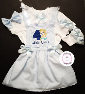 Elsa Inspired Dress Birthday Outfit 9m - 5 years