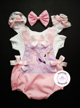 Load image into Gallery viewer, Unicorn Birthday Romper Outfit 0m - 24 months