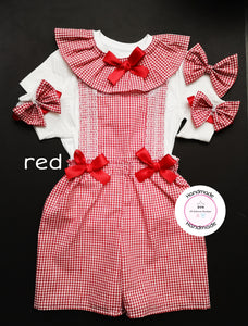 Gingham Playsuit Outfit 0m - 10 years