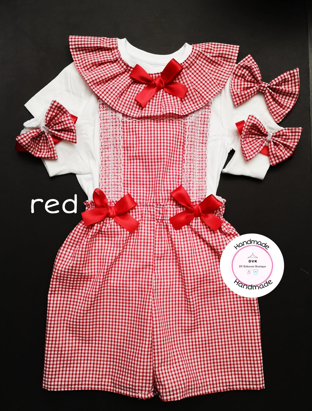 Gingham Playsuit Outfit 0m - 10 years