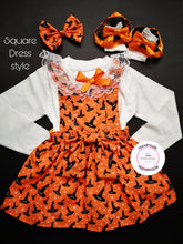 Load image into Gallery viewer, Halloween Prinny Square Dress 4 piece Outfit Newborn -5 years