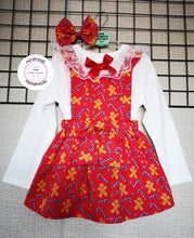 Load image into Gallery viewer, Halloween/Christmas/Valentines Prinny Square Dress 3 piece Outfit Newborn -5 years